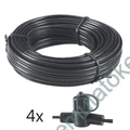 Kép 1/6 - SPT-1 FLEXIBILIS FŐKÁBEL 4 DB CSATLAKOZÓVAL 10 M